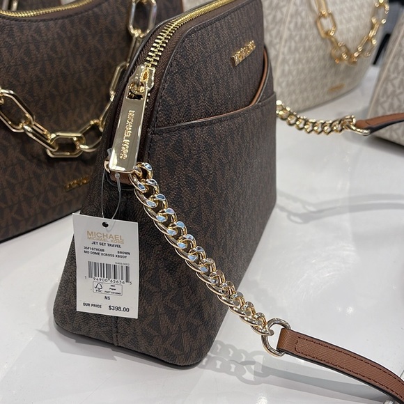 MICHAEL KORS
Jet Set Travel Medium Logo Dome Crossbody Bag
Brown 
NWT - Picture 12 of 16